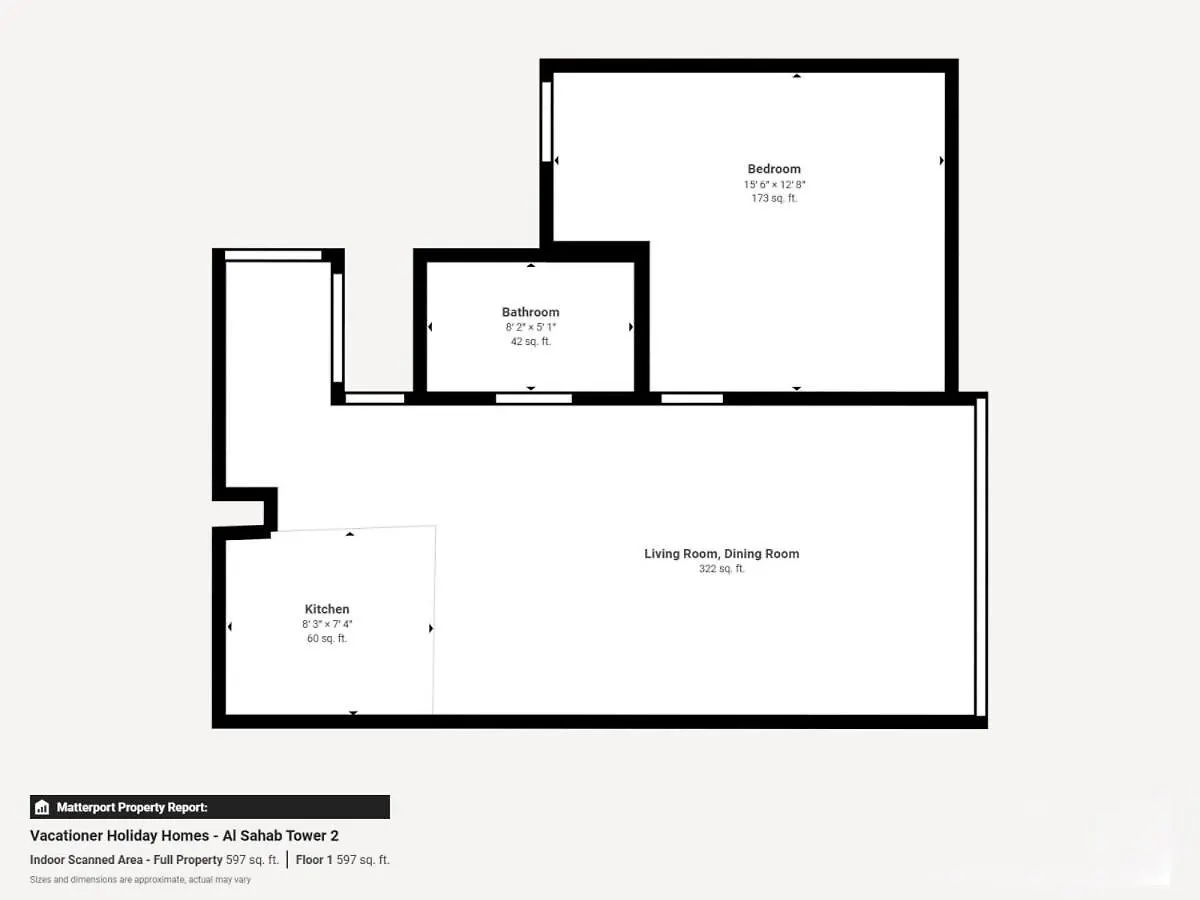 Al Sahab 2 - Minamilistic One Bed In Dubai Marina公寓